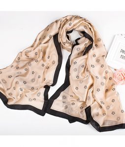Khăn choàng LỤA HÀNG CHÂU BEIGE LU106