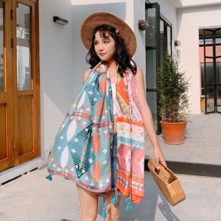 khăn choàng cổ linen 01